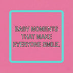 Pink Baby Shower Feud prompt slide about memorable baby moments