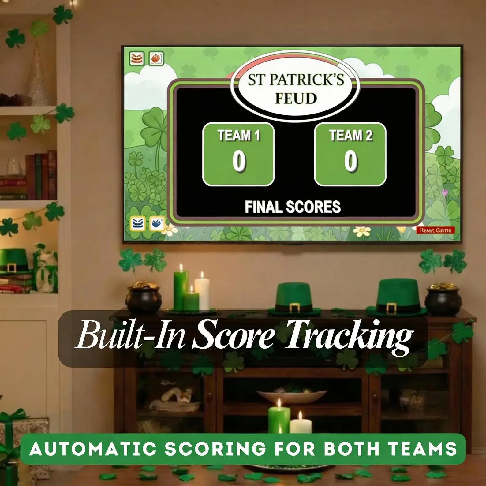 St. Patrick's Day Feud Game | St. Patrick's Day Friendly Feud-Style Questions | Funny St. Patrick's Day Party Games | Office Party