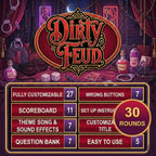 Valentine Dirty Feud cover with customizable features and a 30-round badge