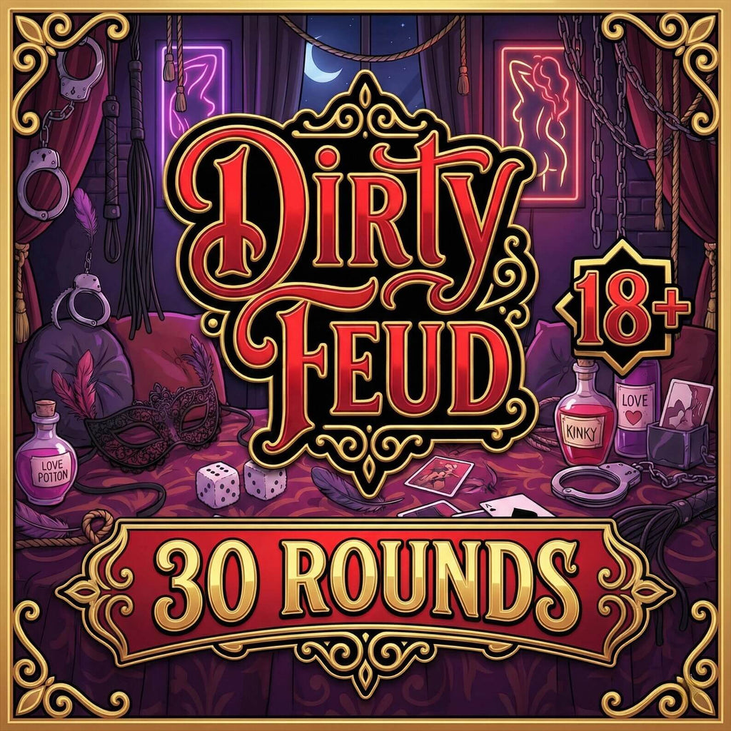 Valentine Dirty Feud | Adults Only Game | Dirty Feud Trivia | Trivia Night | Party Game | Powerpoint Game Editable | Friendly Feud