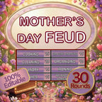 Mother's Day Feud game cover with floral artwork and a 30-round badge