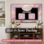 Mother's Day Feud final score screen displayed on a television