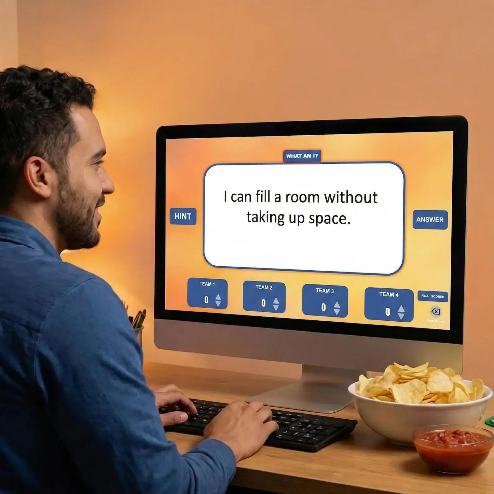 Riddle Game | Riddle Trivia | What Am I Type Game | PowerPoint Game | PC Mac iPad Compatible | Virtual Party | Game Night