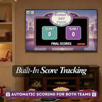 Women's Day Feud final score screen displayed on a television