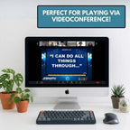 Bible Jeopardy question shown during a videoconference game