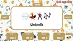 Umbrella song clue shown with emojis on the Guess the Song game board