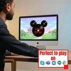 Player viewing the villain songs round on a desktop computer