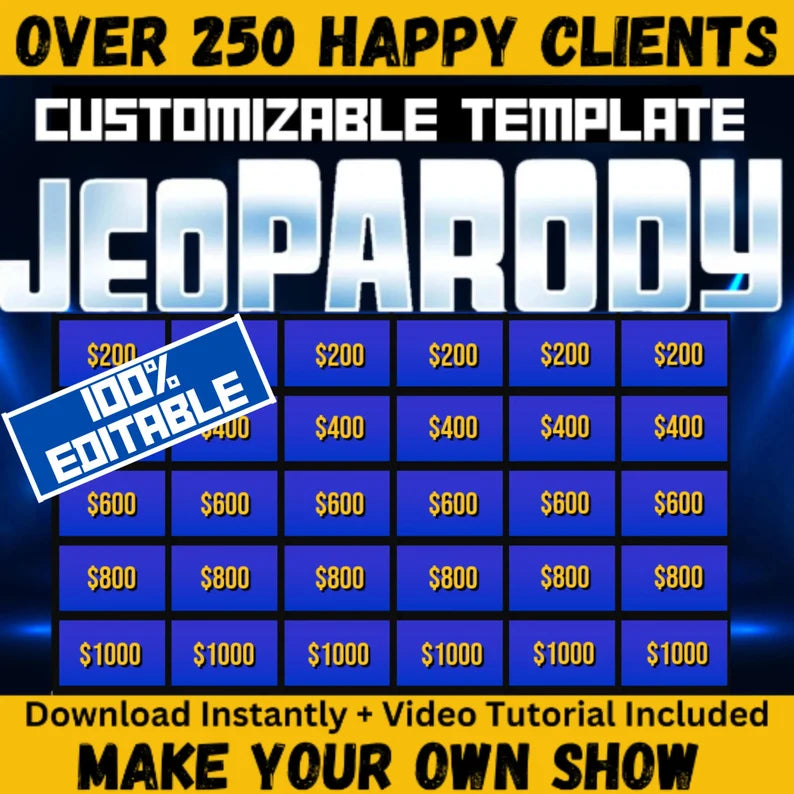 Customizable Jeoparody PowerPoint Template