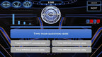 Editable multiple-choice question screen from the Millionaire-style game