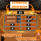 Halloween Feud automatic scoreboard with themed animation artwork
