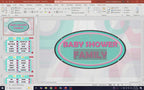 Gameplay preview video for Baby Shower Family Feud Game, showing the downloadable PowerPoint game in use