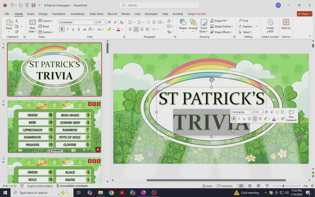 St. Patrick's Day Feud Game | St. Patrick's Day Friendly Feud-Style Questions | Funny St. Patrick's Day Party Games | Office Party