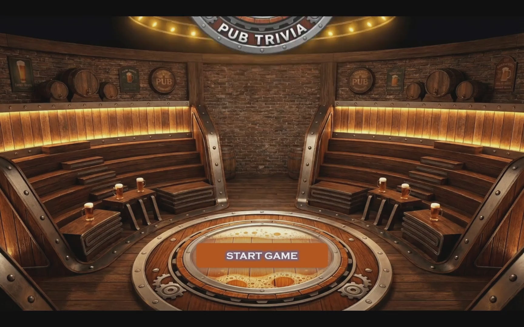 Pub Trivia Digital Game | 10 Rounds, 100 Questions | PowerPoint Game | Friendly Trivia Digital | 10 Round Quiz | Smart Trivia | Quiz Night
