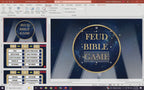 Gameplay preview video for Family Feud Bible Edition, showing the downloadable PowerPoint game in use