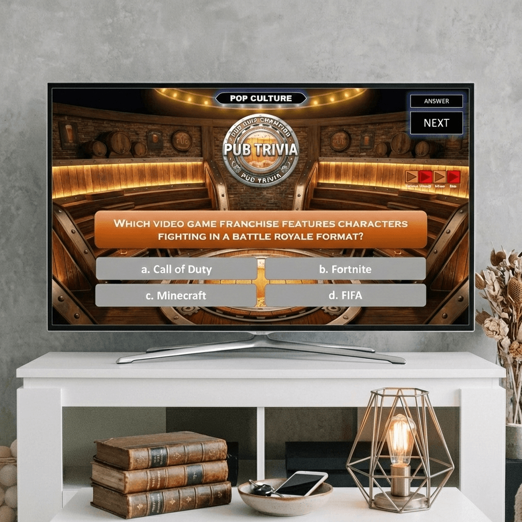 Pub Trivia Digital Game | 10 Rounds, 100 Questions | PowerPoint Game | Friendly Trivia Digital | 10 Round Quiz | Smart Trivia | Quiz Night